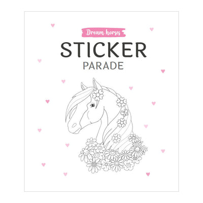 Défilé d'autocollants chevaux de rêve Deltas - livre de coloriage