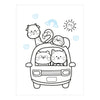 Livre de coloriage amusant de couleurs et d'autocollants Deltas kawaii