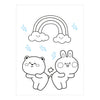 Livre de coloriage amusant de couleurs et d'autocollants Deltas kawaii