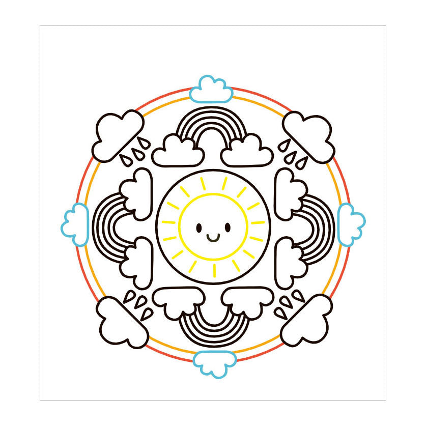 Livre de coloriage couleur mandala heureux Deltas