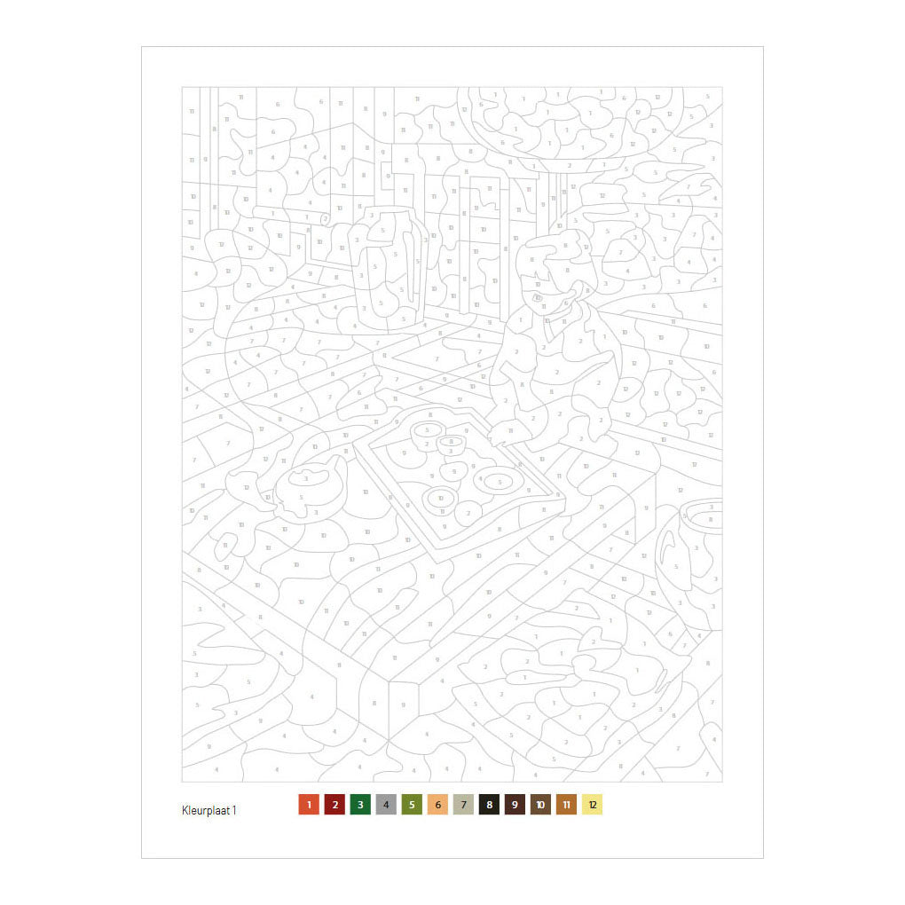 Deltas Japon - coloriage par numéro