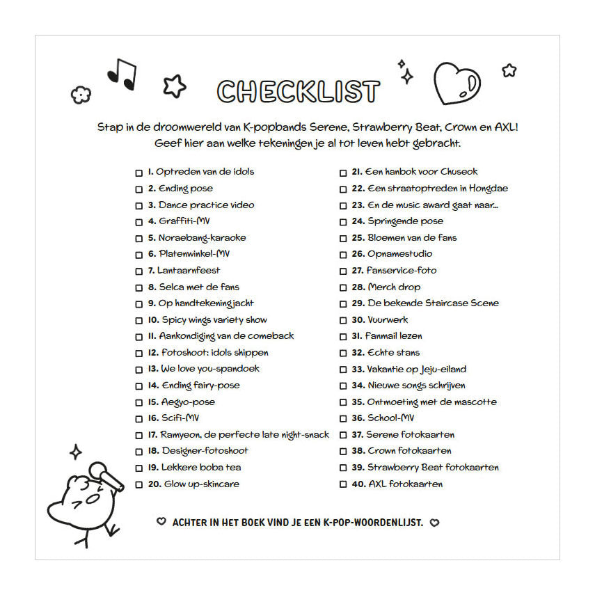 Deltas confortable k-pop livre de coloriage confortable jade été