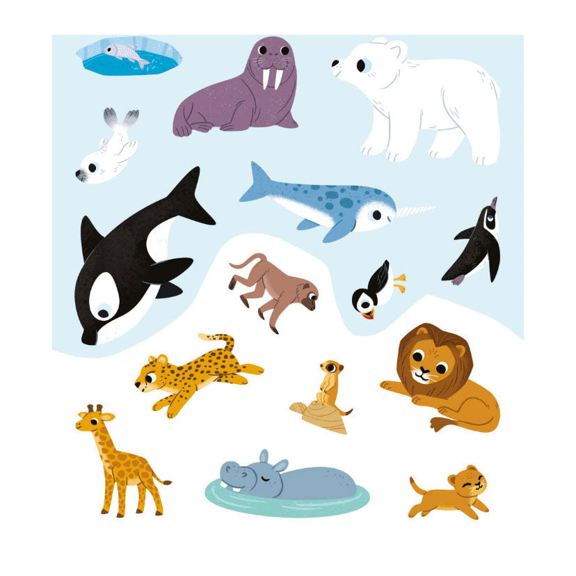 Deltas mon premier album d'autocollants animaux du monde