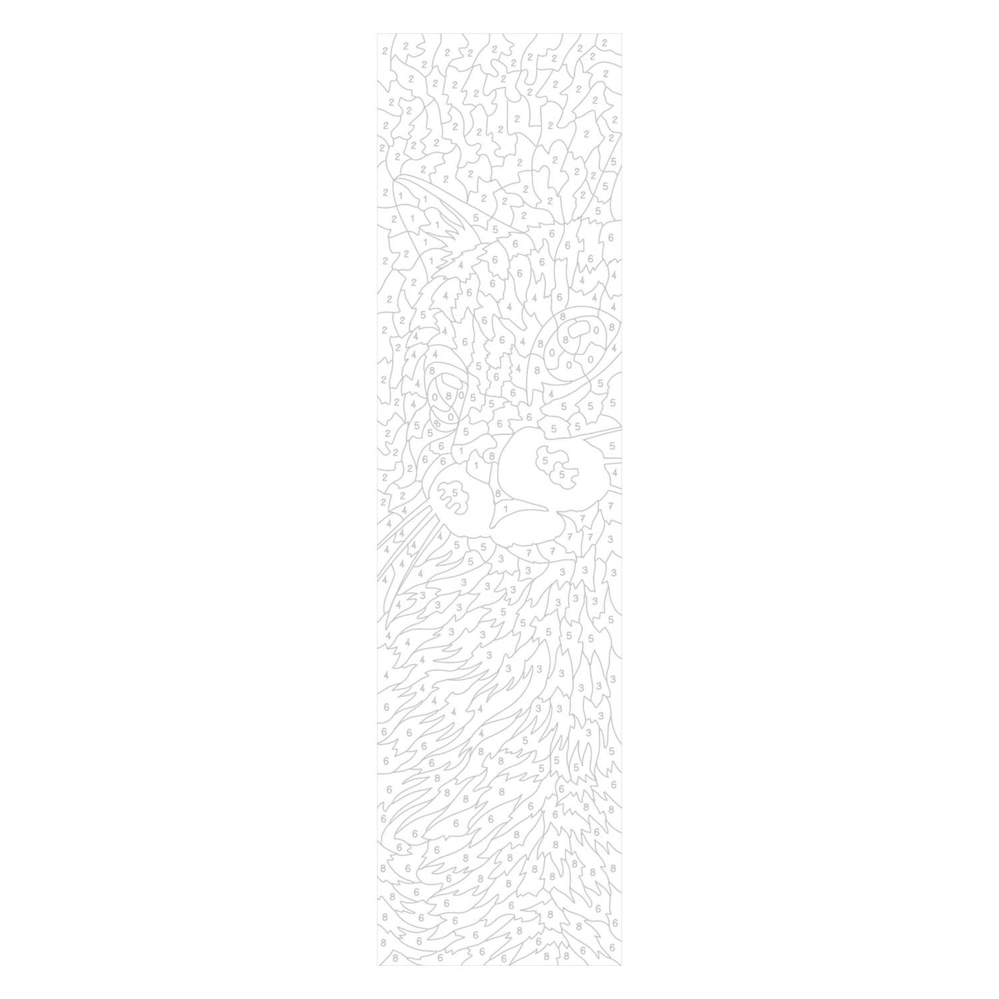 Deltas les plus beaux marque-pages à colorier couleur par numéro - chats