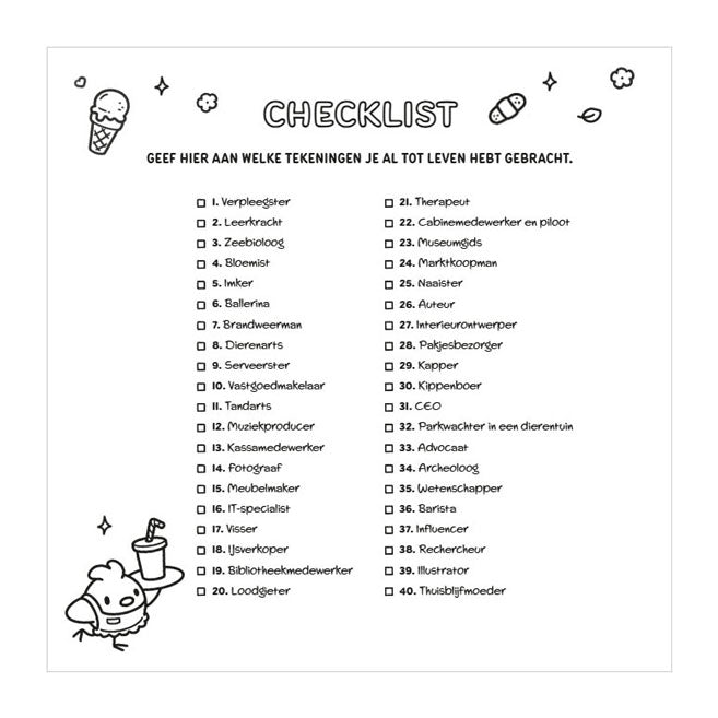 Livre de coloriage confortable Deltas Cozy Jobs - Jade Summer