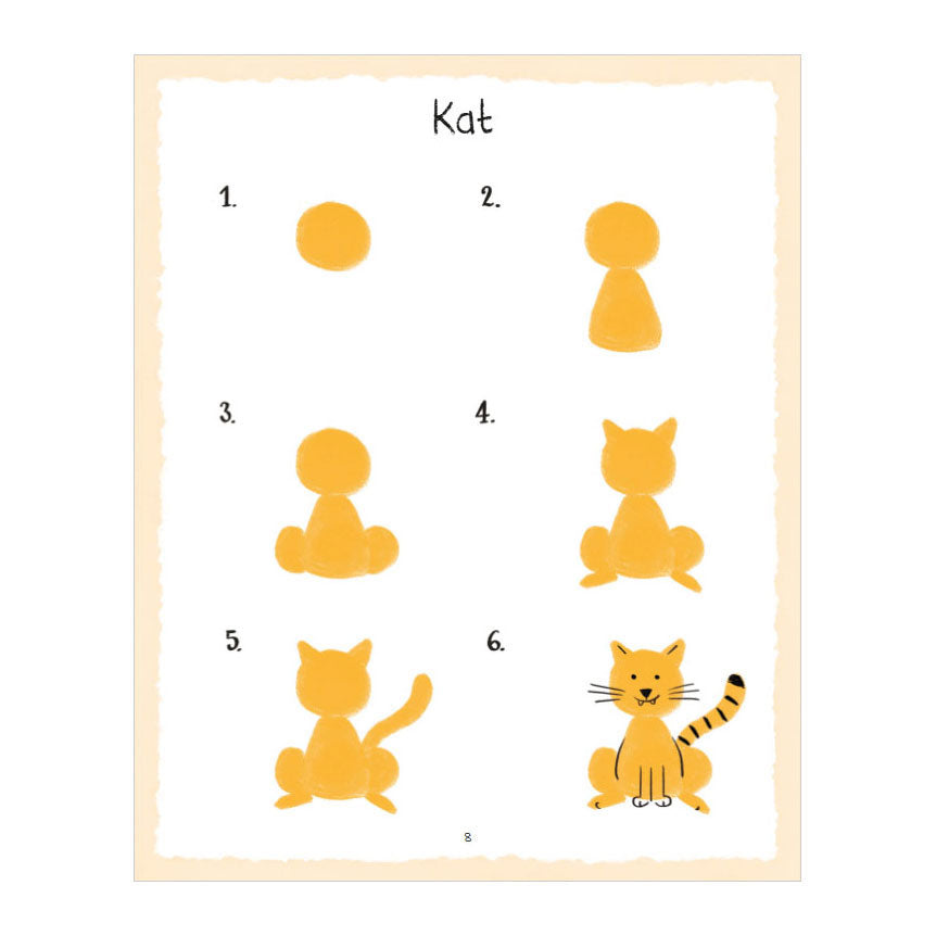 Deltas mon premier carnet de dessins - animaux heureux