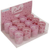 Bougie Out of the blue en verre love ø5xh6,5cm