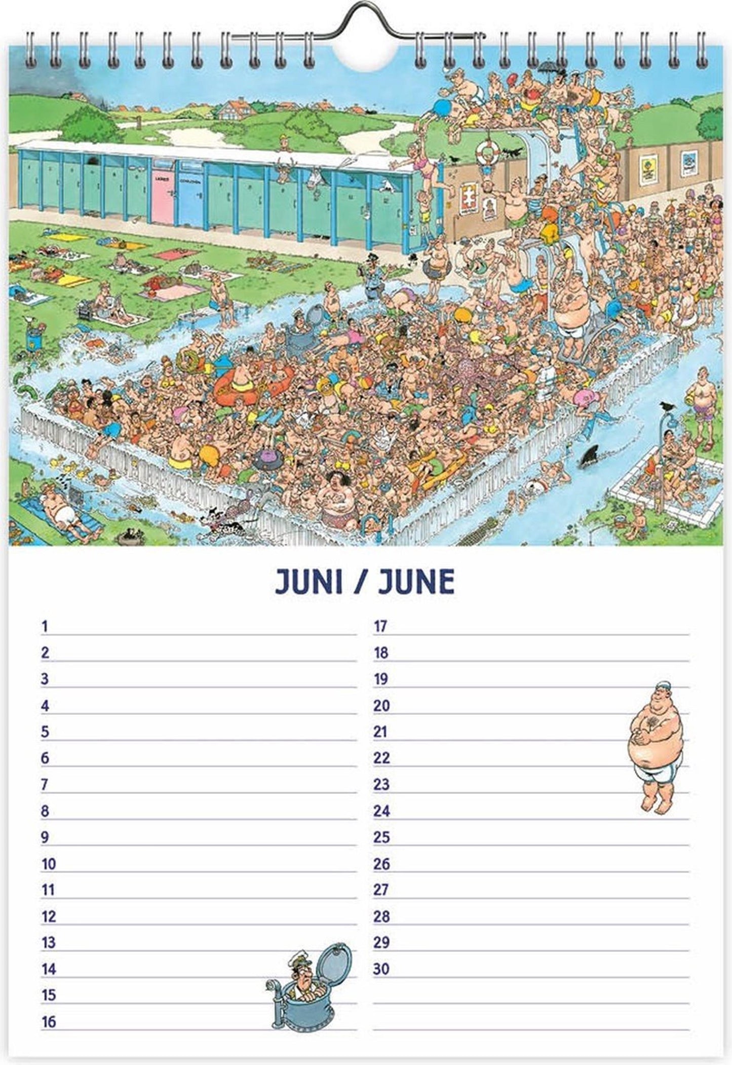 Calendrier d'anniversaire Jan van Haasteren A4