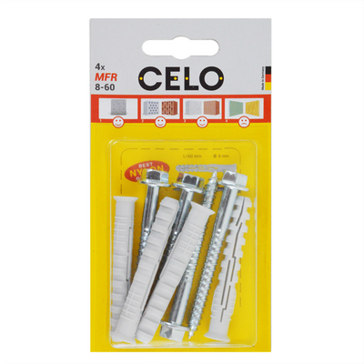 Celo 1067289 - fiche de cadre multifonction blister mfr 8-60 sb ssks 4 pcs | 5 pièces