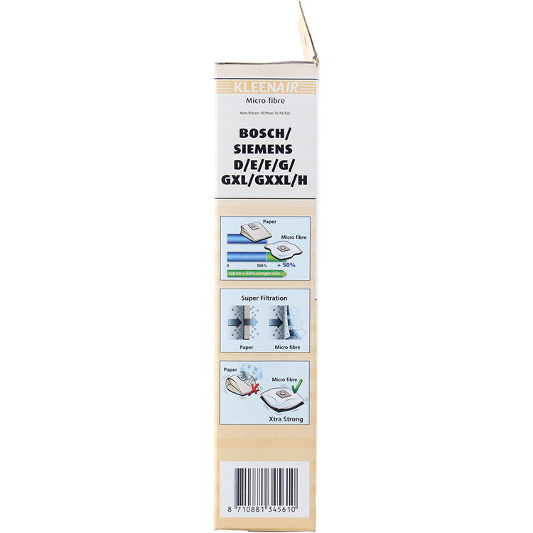 Kleenair 1068545 - sms.stofz.bosch siemens bs-7 5 pièces | 5 pièces