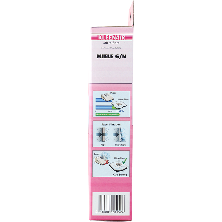Kleenair 1068547 - sms.stofz.miele mi-8 4 pièces | 5 pièces