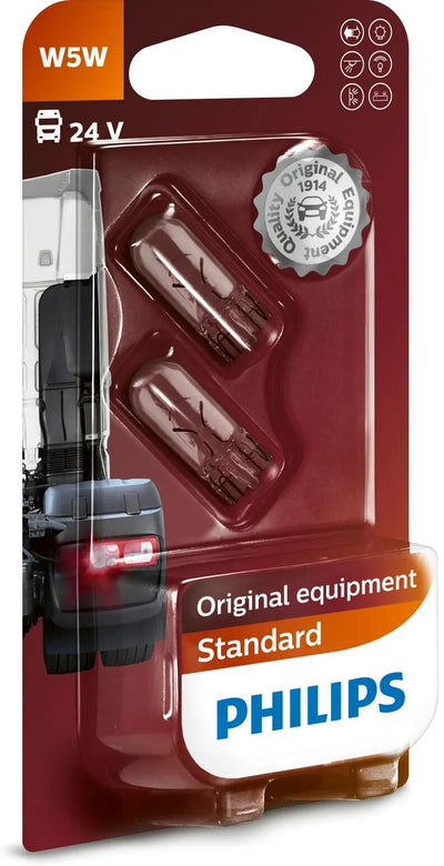 Lampe enfichable Philips avec base en verre lampes à base de verre 24v daf nennleist. 5w