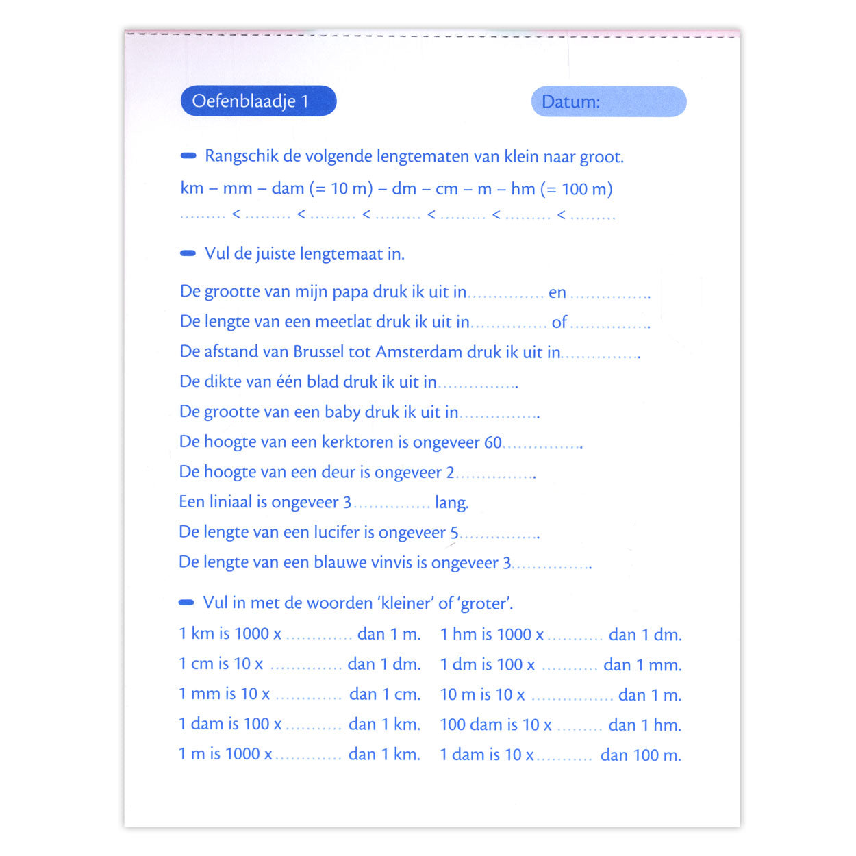Pratiquez les tailles et les poids (10-11 ans)