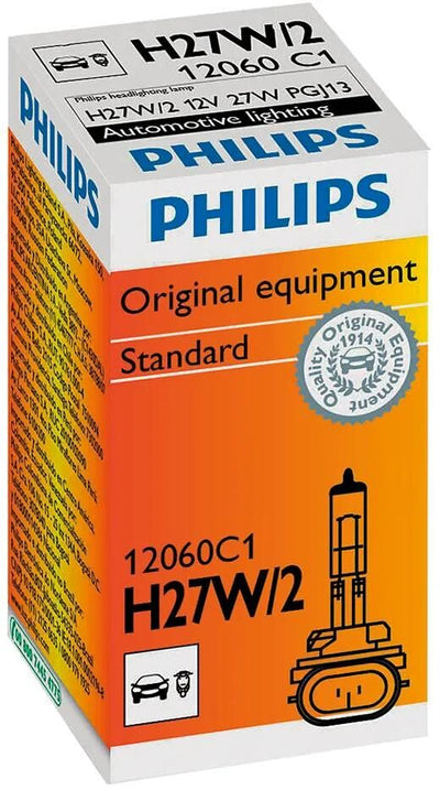 Philips lampe frontale halogène h27 w2 12v 27 watts