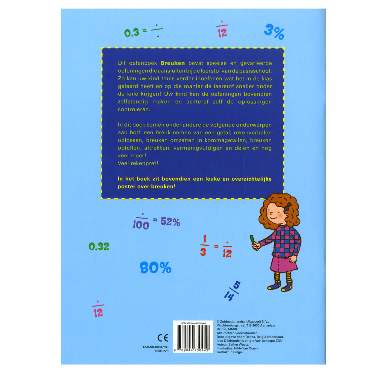Mon livre d'exercices avec affiche - calcul avec fractures (9-11 ans)