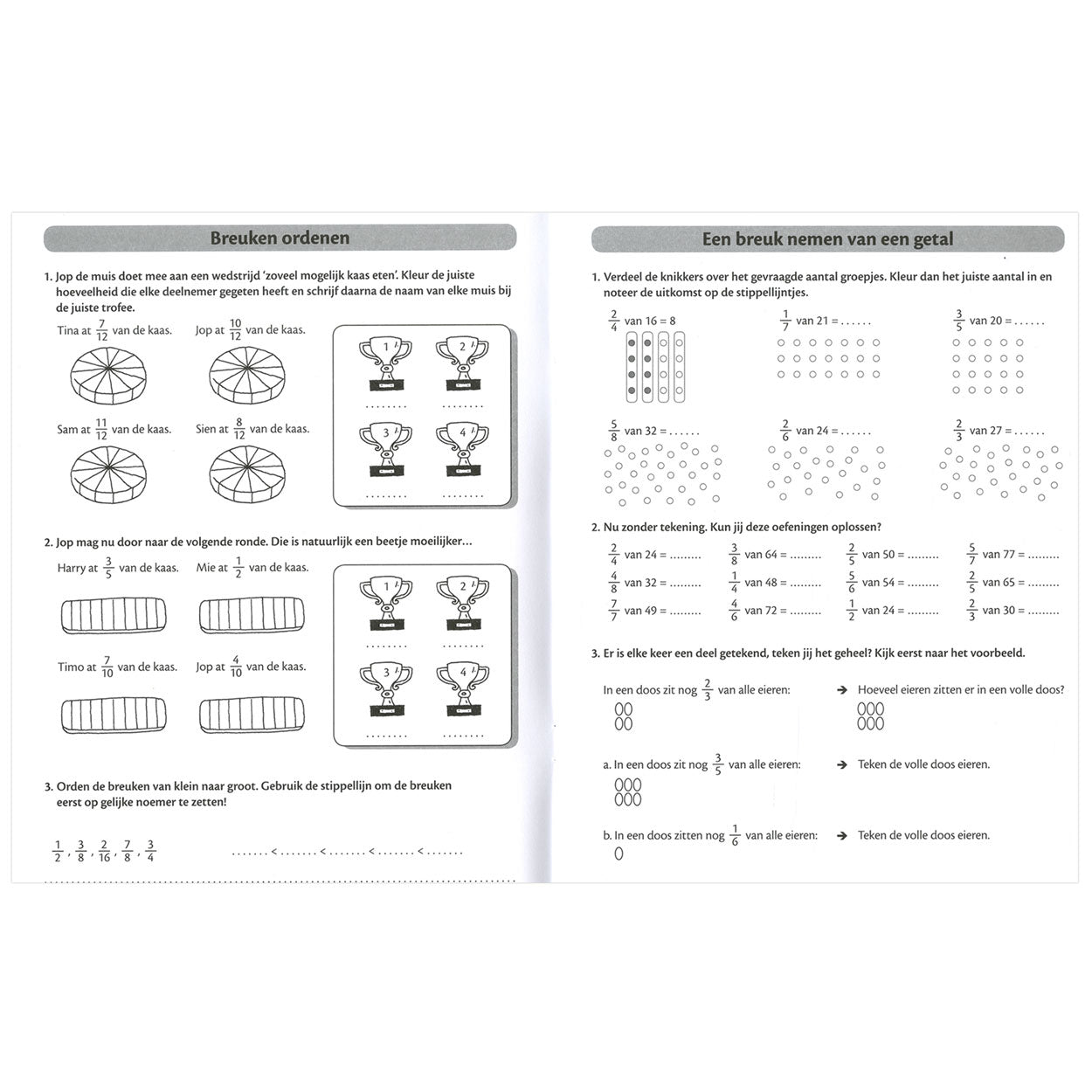 Mon livre d'exercices avec affiche - calcul avec fractures (9-11 ans)