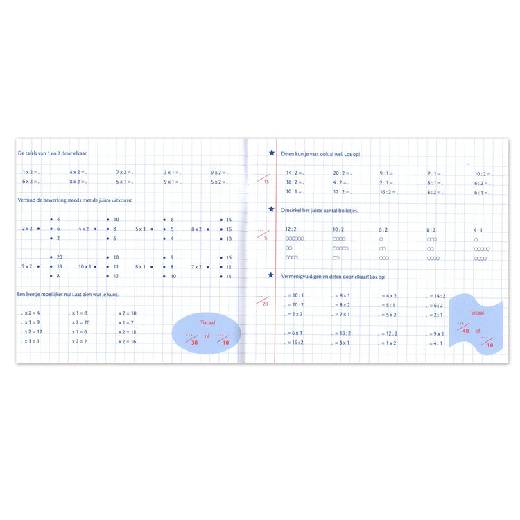 Mon exercice les tables de 7 à 8 ans