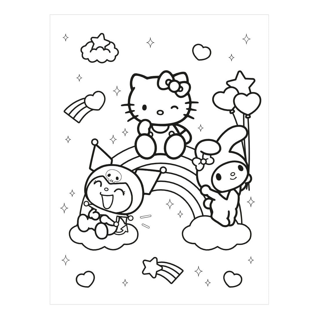 Deltas Hello Kitty et ses amis Super Color Parade livre de coloriage