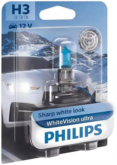 Philips lampe frontale whitevision ultra whitevision ultra 12v h3 12v
