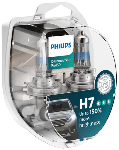 Lampe frontale Philips x-tremevision pro 150 . lampe h7 12v kit xtreme vis.pro150