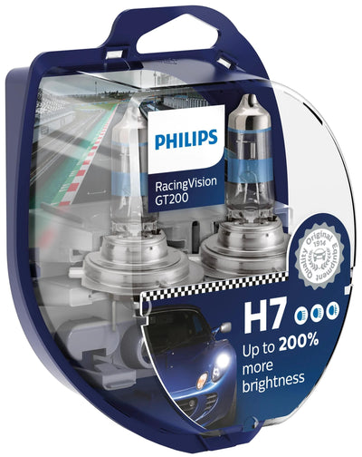 Lampe frontale Philips racing vision gt200 de lampe h7 12v kit racing vis. gt200