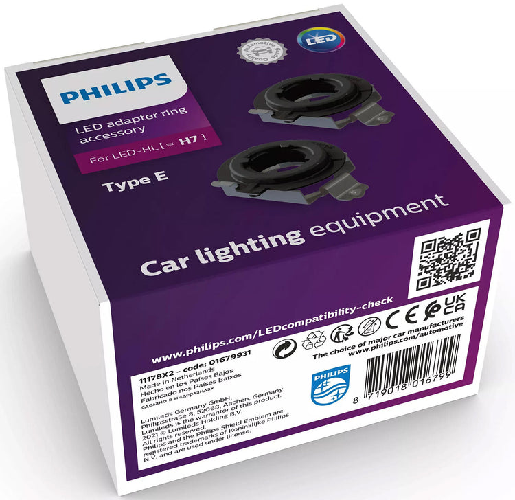 Philips adaptateur ultinon pro6000 anneau adaptateur led h7 type 11178x2