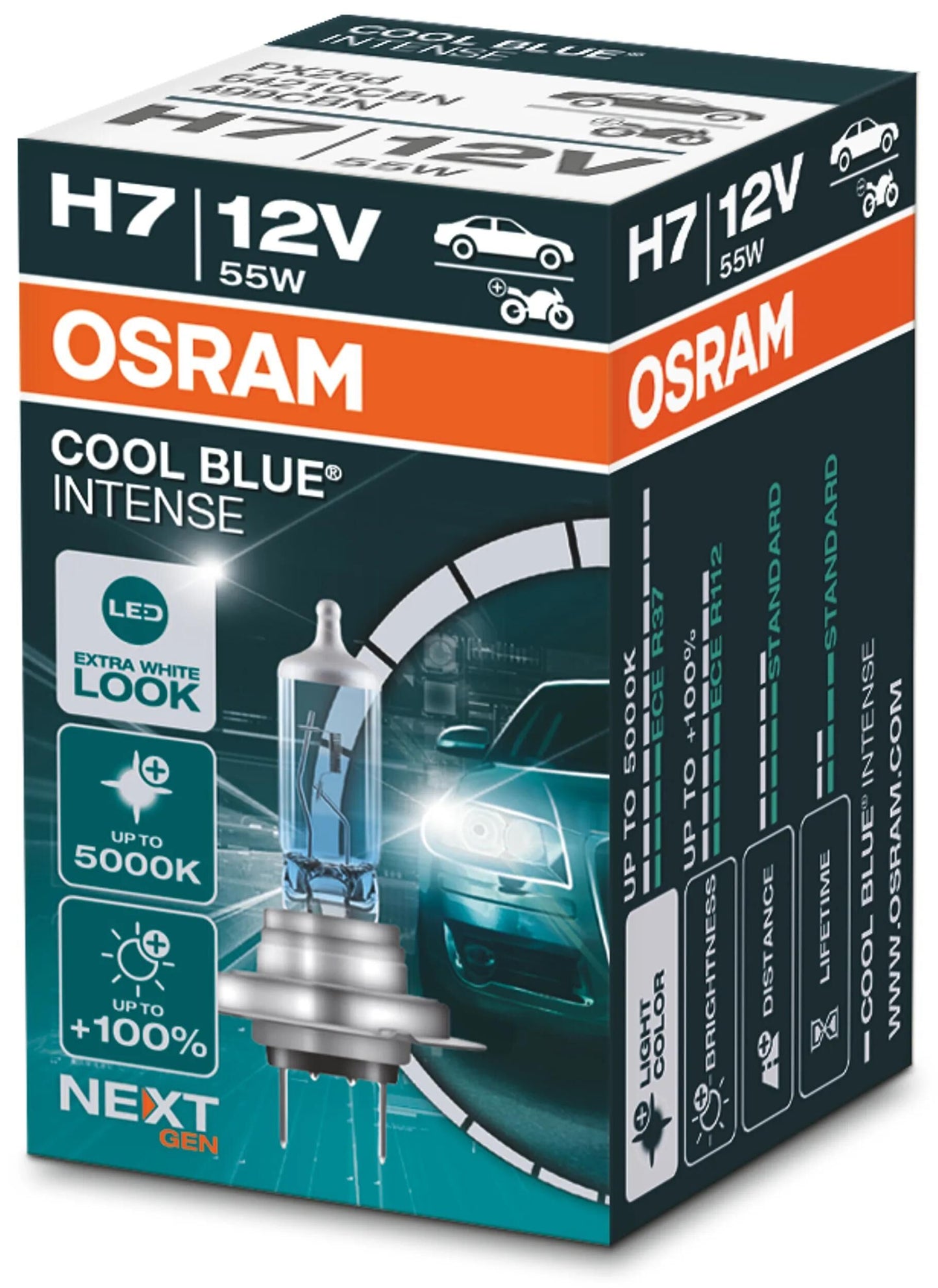 OSRAM LAMP H7 55W Blue cool intense