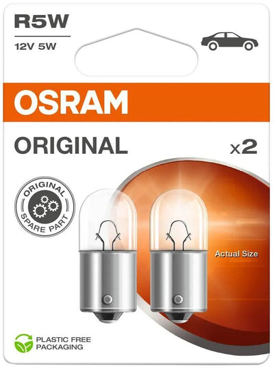 Lampes à balle Osram 12V 5W 2ST.SB SOCKEL BA 15S