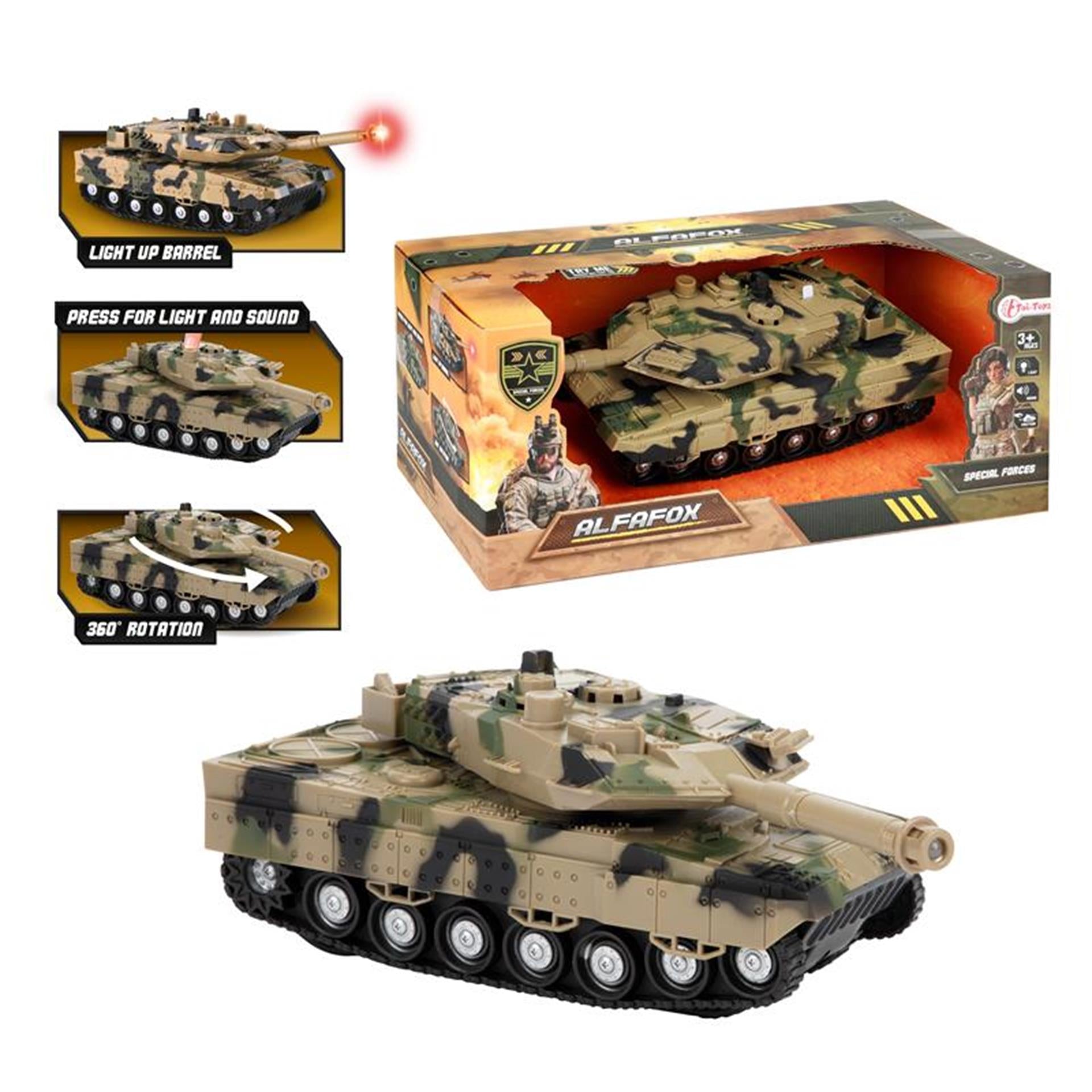 TOI-TOYS ALFAFOX TANK + LUMIÈRE ET SON
