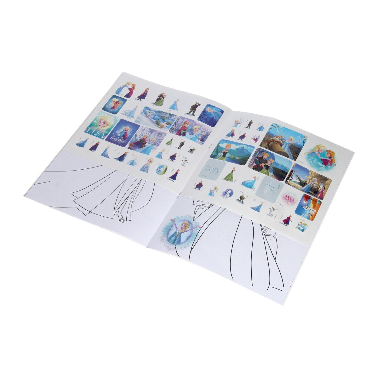 Livre spécial Nederland bv Frozen Colorbook avec autocollants