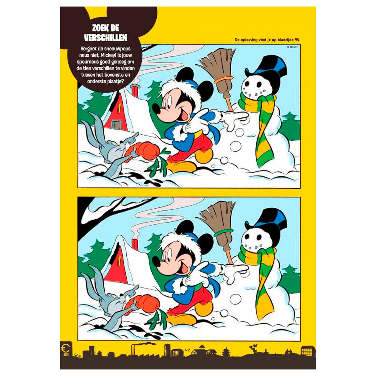 Livre d'hiver Mickey Mouse