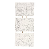 Peinture sur toile Ensemble d'animaux sauvages, ensemble de 3 pièces - afbeelding 2