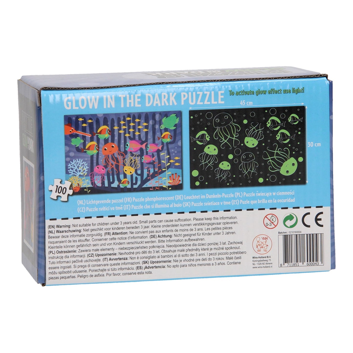 Ligne Puzzle Glow in the Dark - Underwater World, 100th.