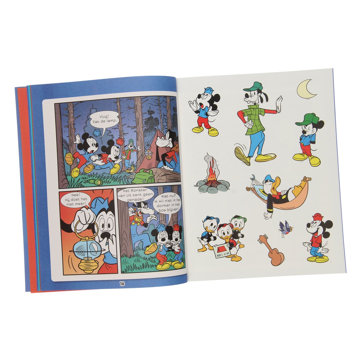 Livre de vacances Junior Donald Duck avec des autocollants