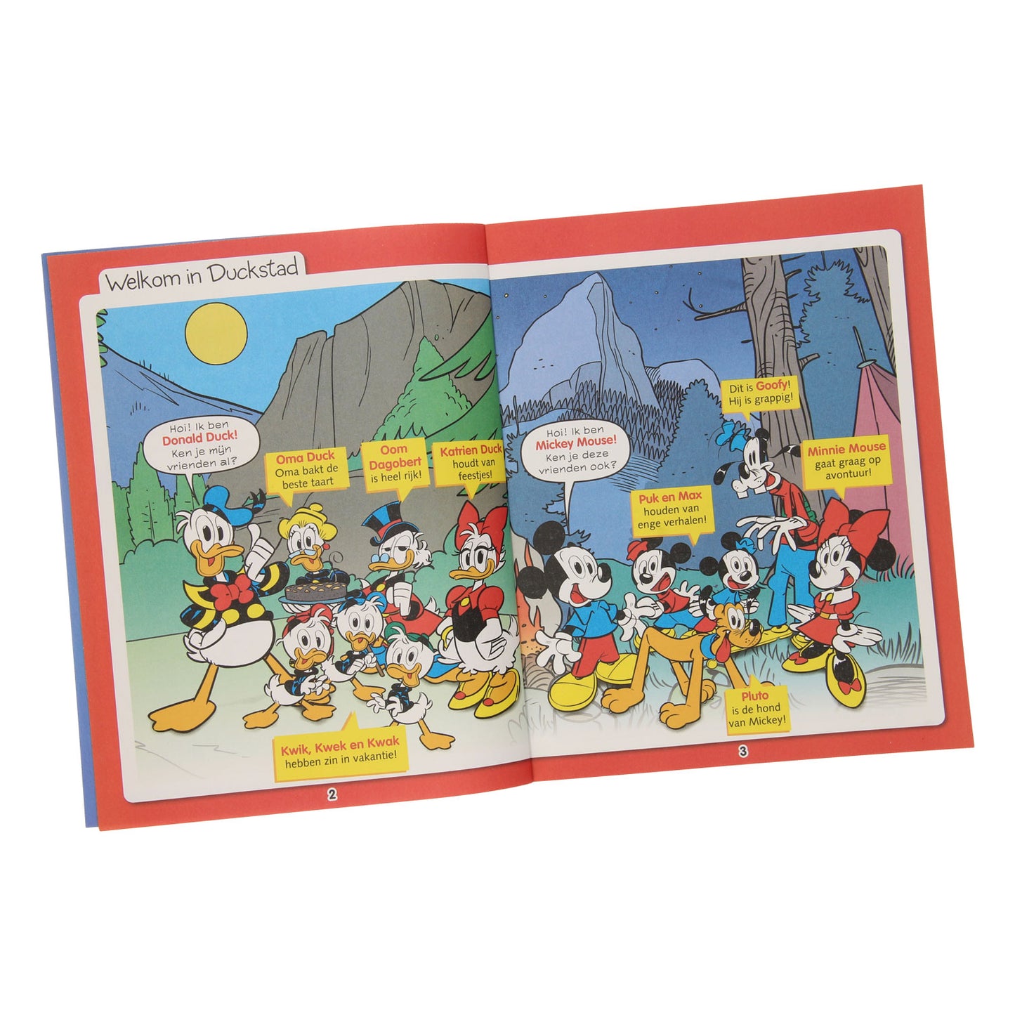 Livre de vacances Junior Donald Duck avec des autocollants