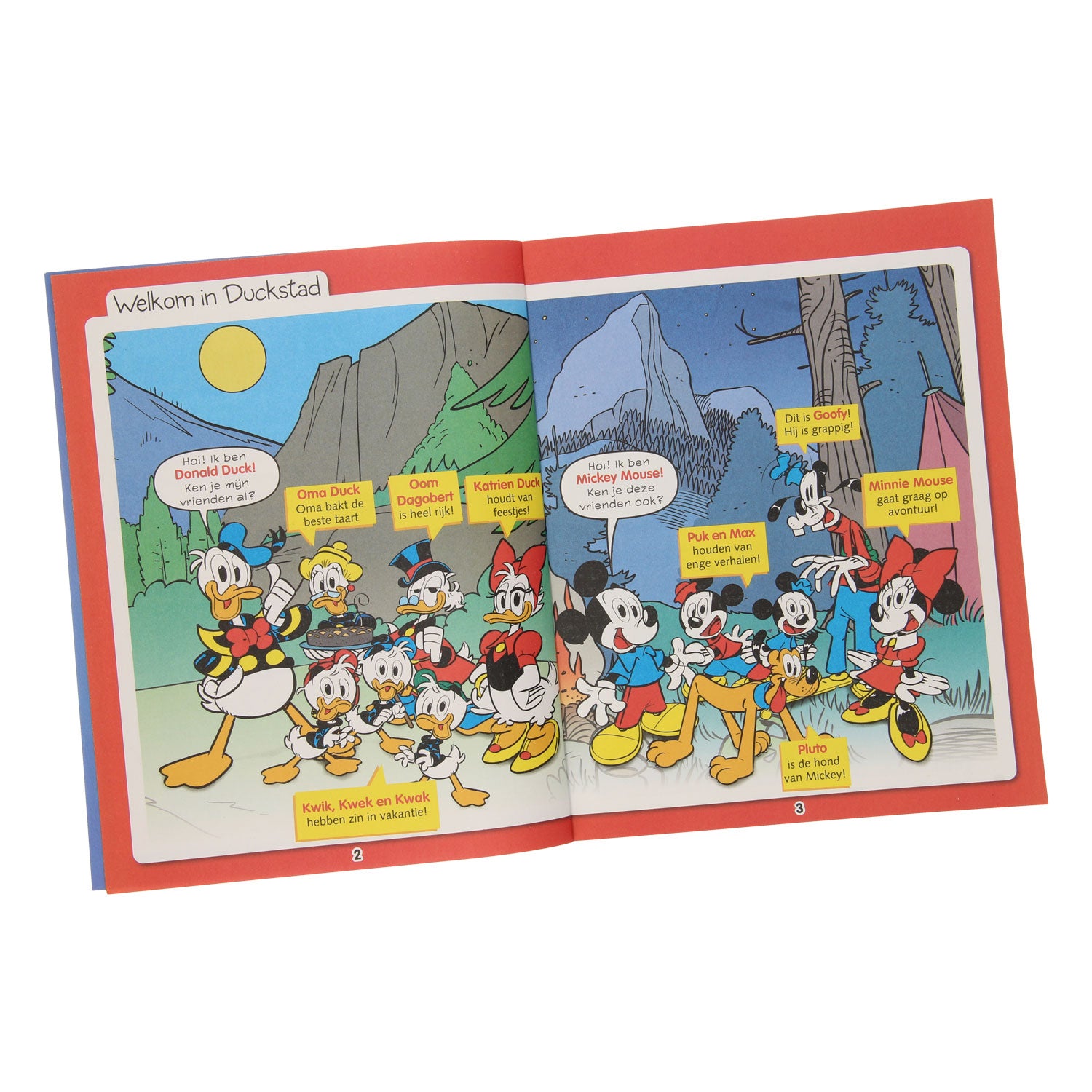 Livre de vacances Junior Donald Duck avec des autocollants