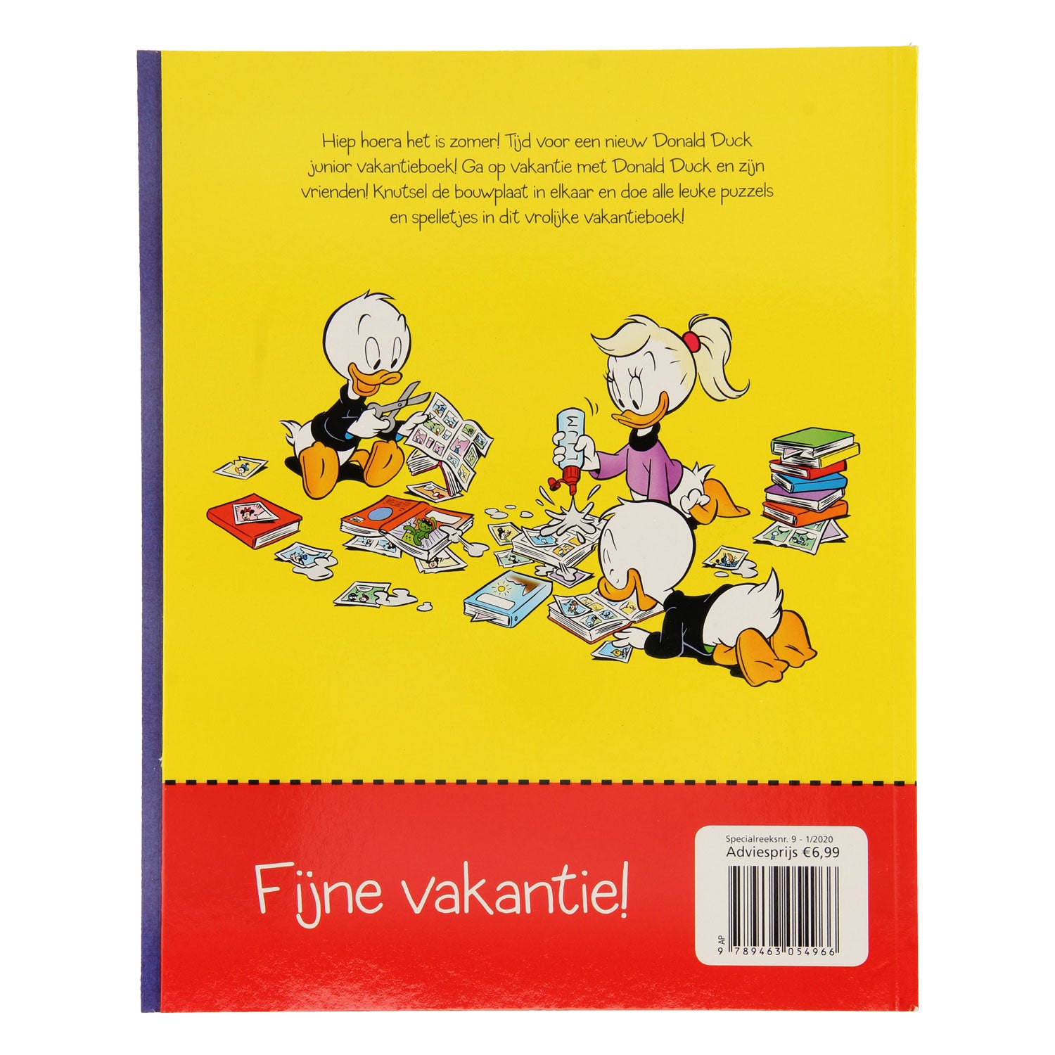 Livre de vacances Junior Donald Duck avec des autocollants