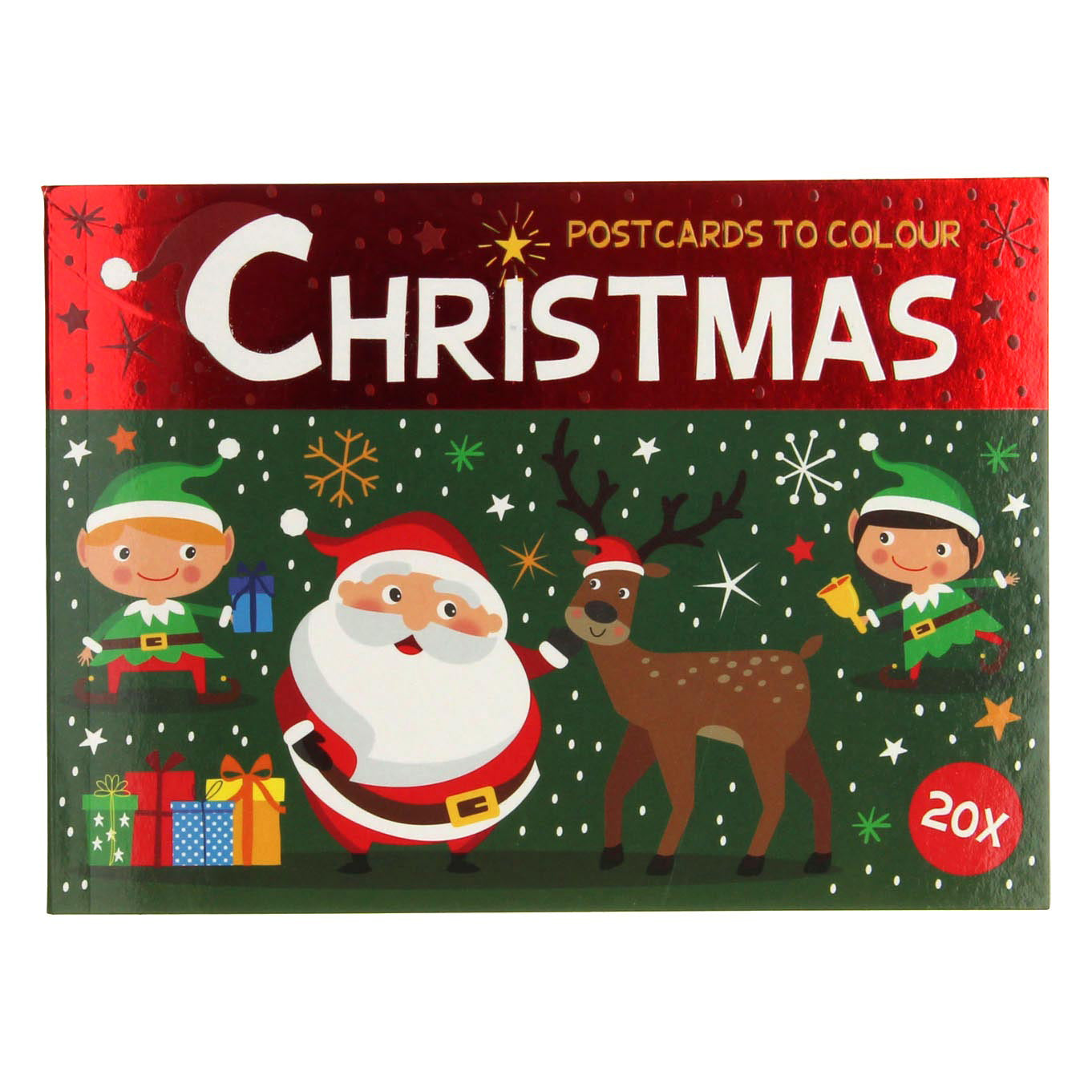 Cartes de Noël de coloration, 20e.