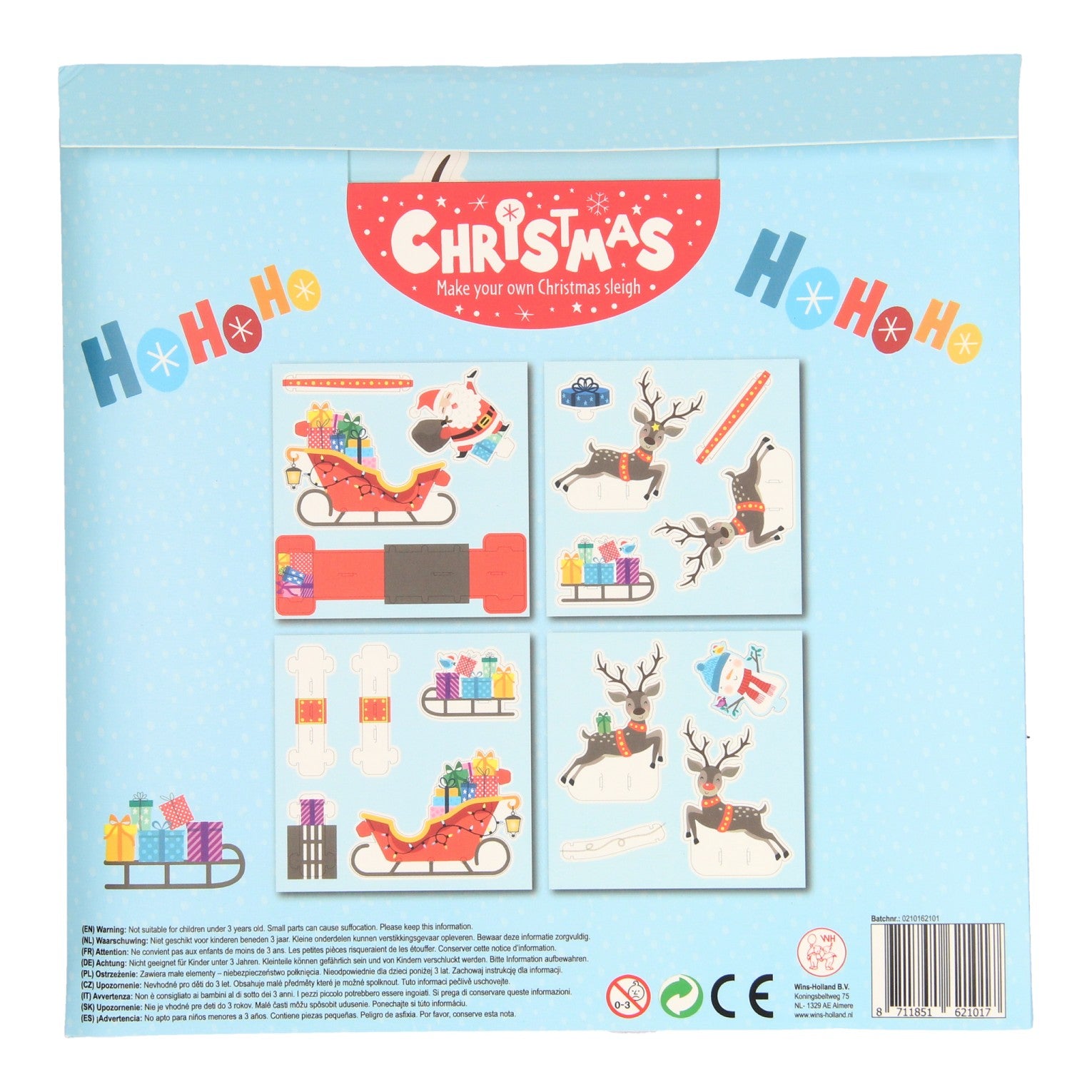 Wins Holland fabrique son propre traîneau de Noël