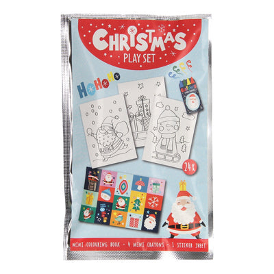 Treat Set: Coloring Book, Wax Crayons Stickerrel Christmas