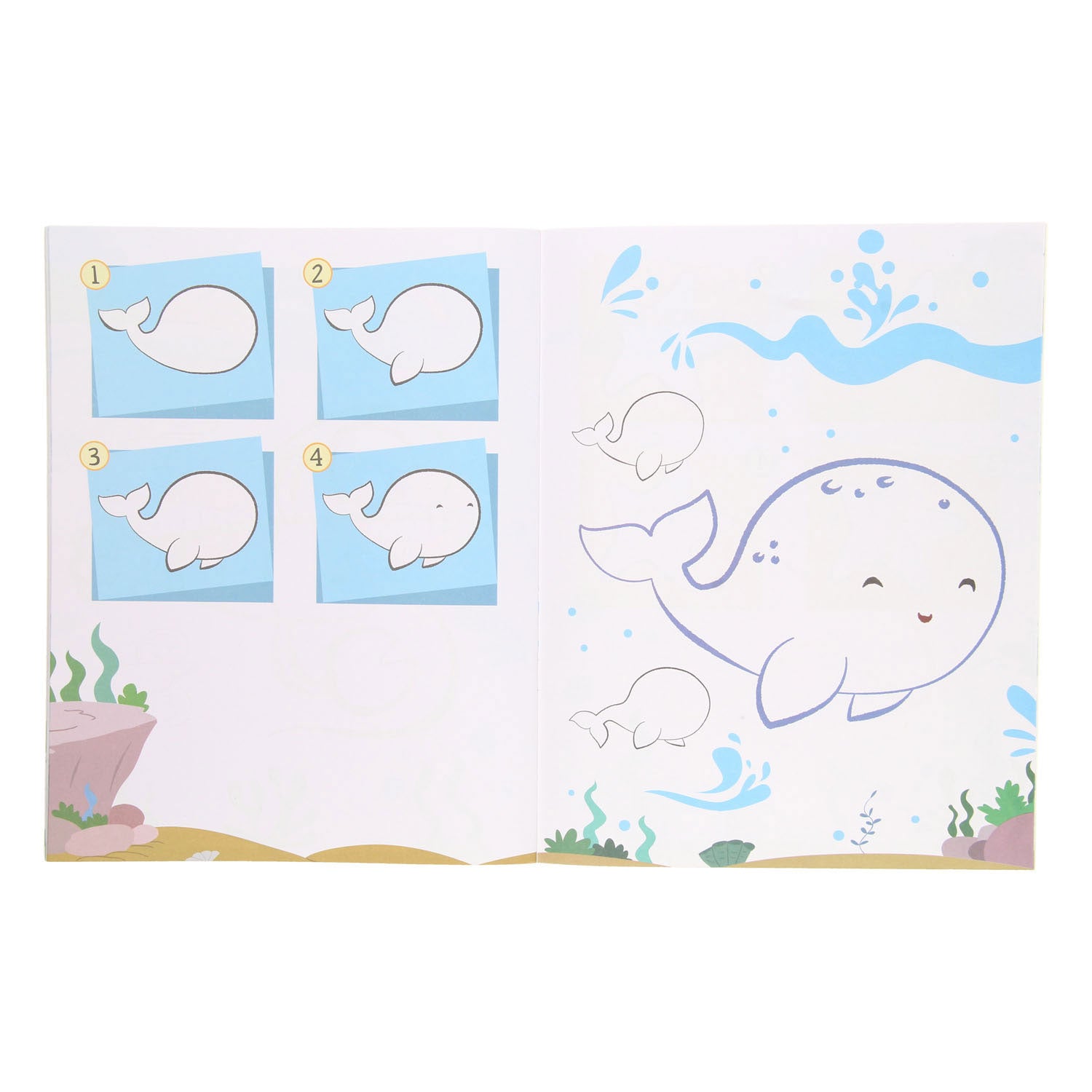 Apprendre le livre de coloriage avec des autocollants