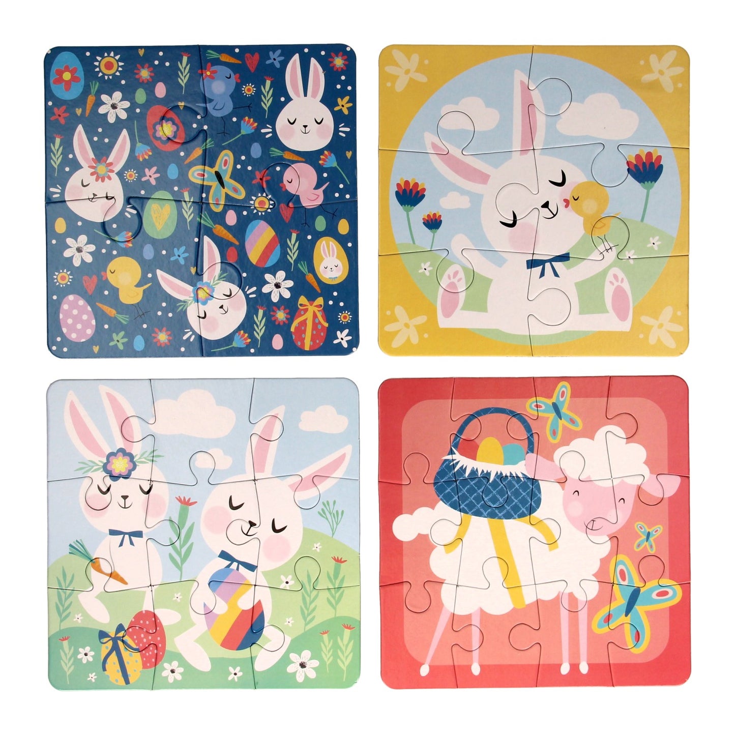 Puzzle des enfants Pâques, 4in1