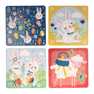Puzzle des enfants Pâques, 4in1