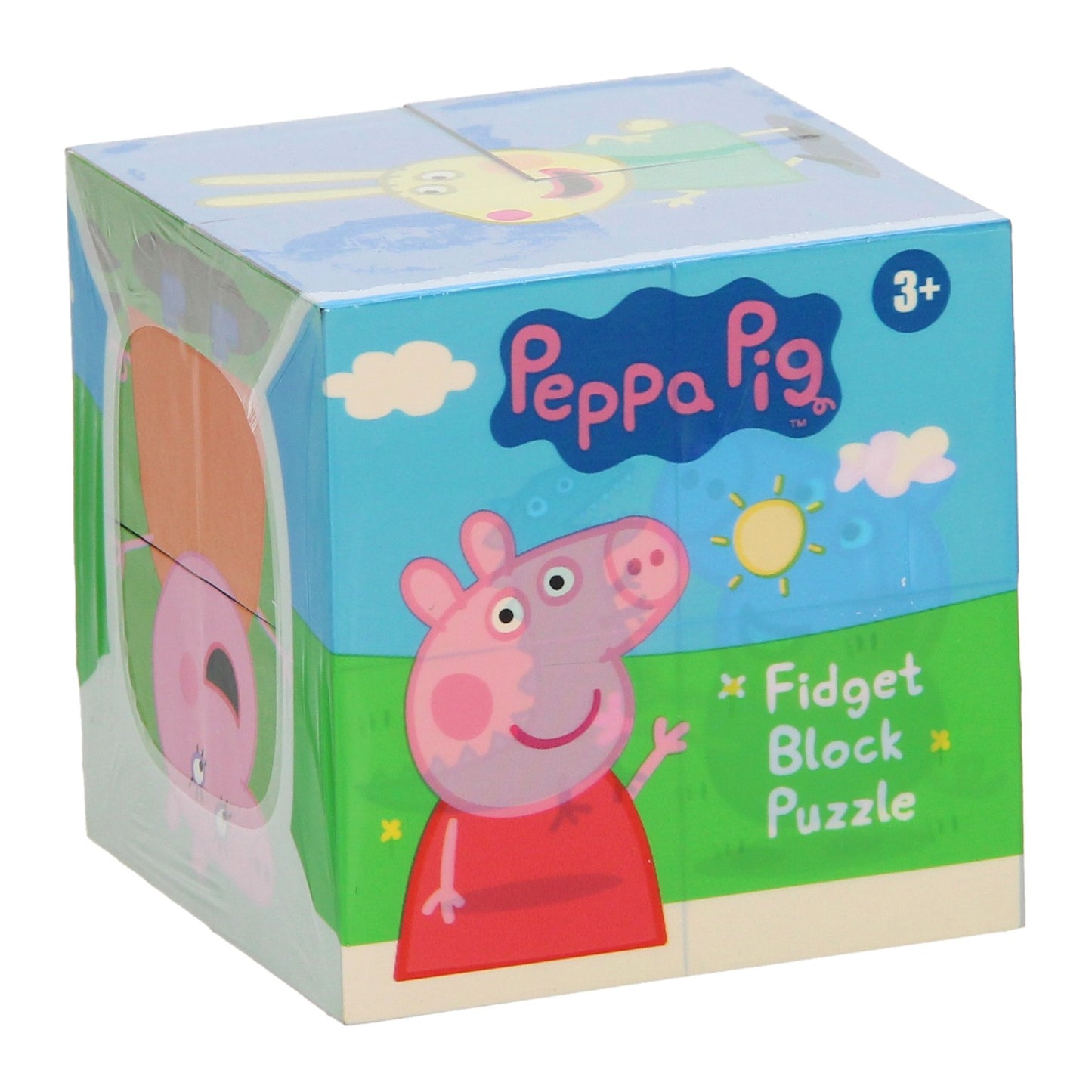 Puzzle de blocs de fiche de porc peppa