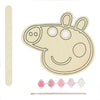 Peignez votre propre masque de porc peppa en bois