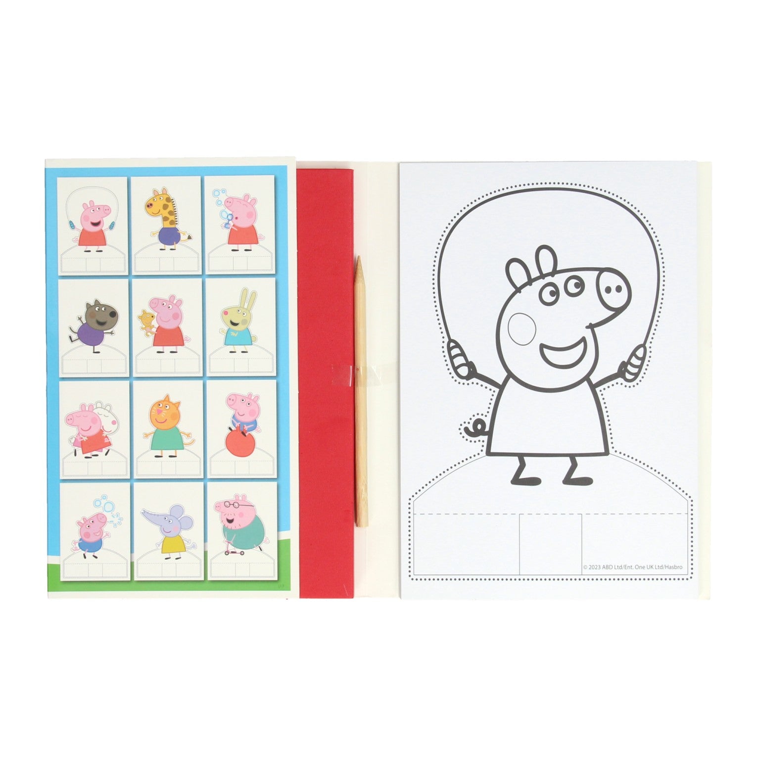 Bloc de piqûres de cochon peppa
