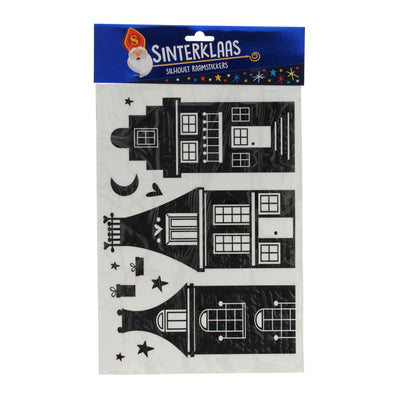 Autocollants de fenêtre de silhouette Sinterklaas
