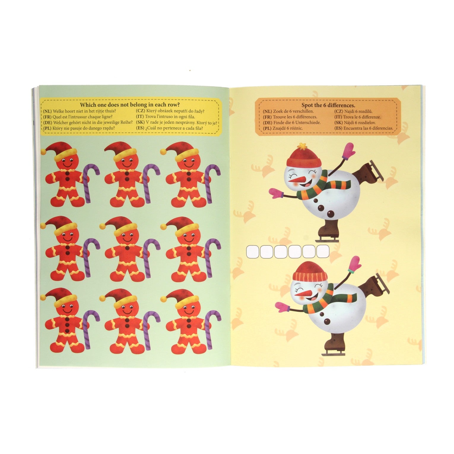 Livre de couleurs et d'activités A4 Noël