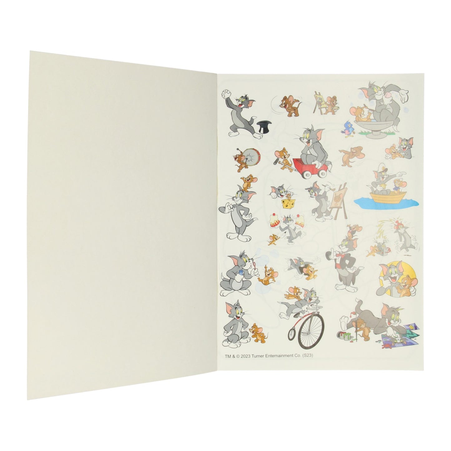 Warner Bros Color Colorbook Tom Jerry avec des autocollants