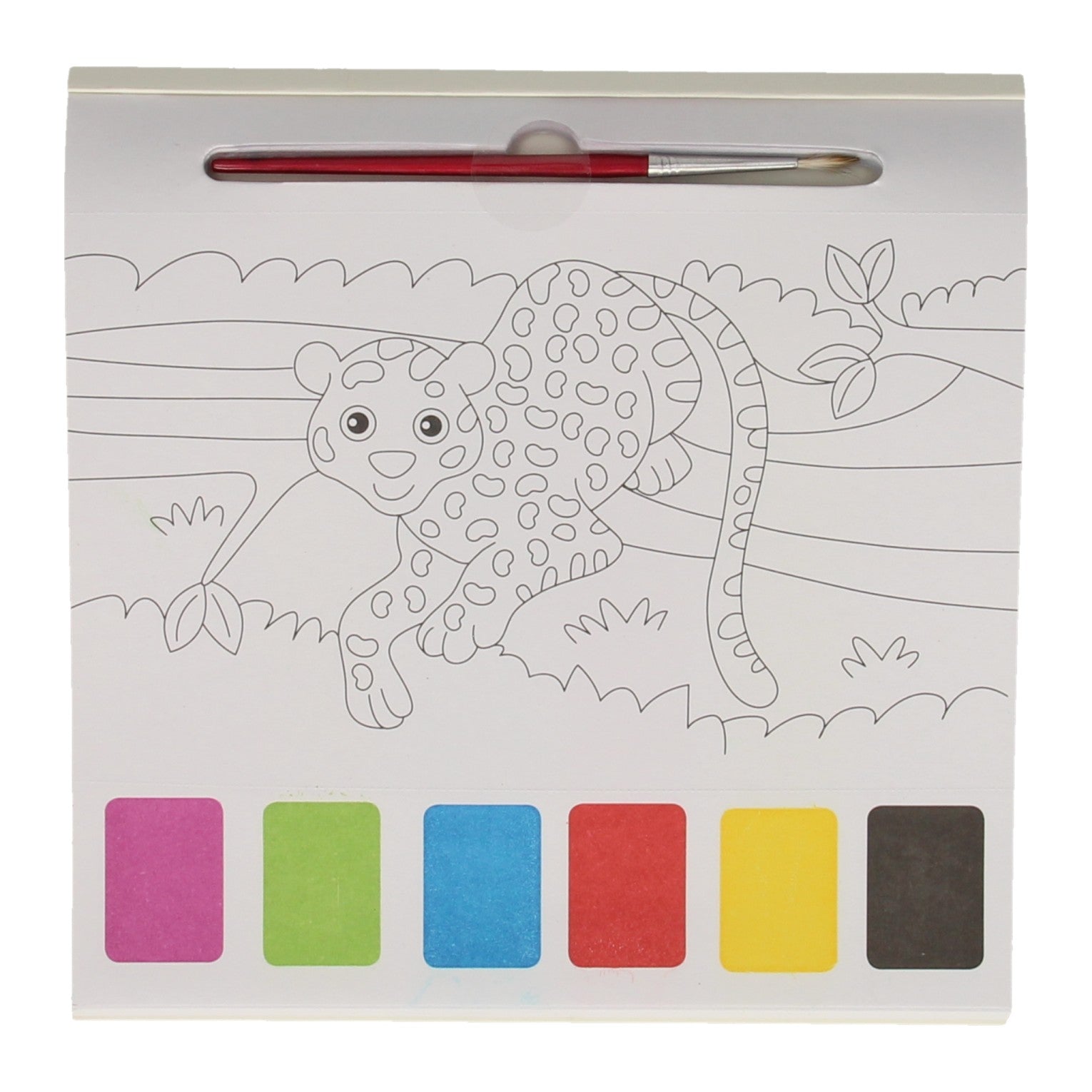 Gagne le bloc de couleur aquarelle holland animaux jungled